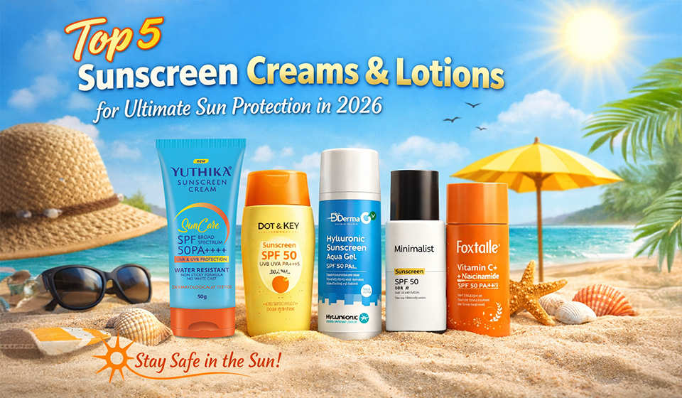 Top 5 Sunscreen Creams
